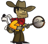 Johhny Revolver and banjo